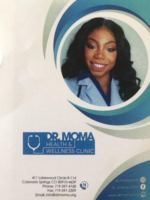 Dr. Moma contact info