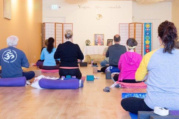 Yoga class at Ananda Scotts Valley Yoga Center