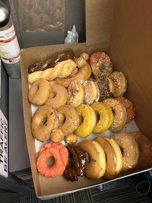 Assorted donuts