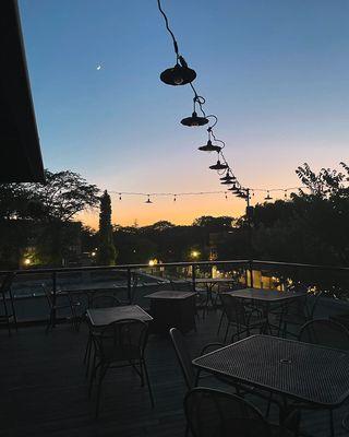 Beautiful sunsets from our rooftop patio