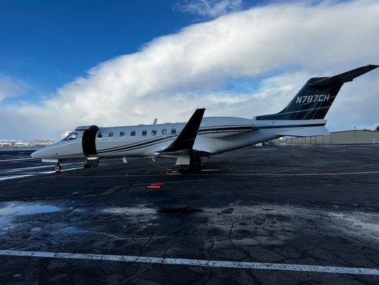 Lear 45xr chartered through Hangar 7