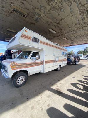 My sick RV!!! Pulling a dope 54 Chevy truck baby