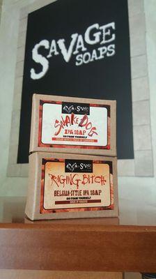 Newest Soaps invovled with Flying Dog partnership. Both of these bars are made with Flying Dog Brewery beer.