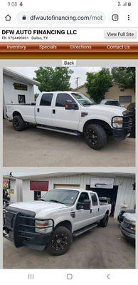 Coming soon at dfw auto financing 2008 f250 truck with overhaul rebuild engine 4x4 leather super crew lifted