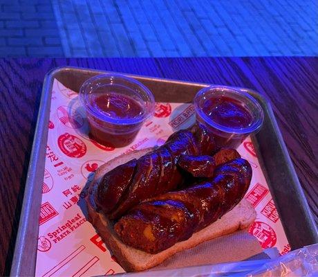 Jalapeño cheddar sausage $15