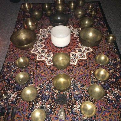 Experience the transformative power of SOUND BATH Meditation on First Fridays at 7:00P. Benefit for Crystal Ashram