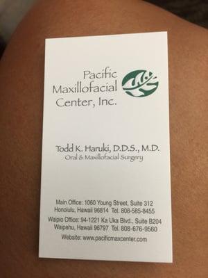 Pacific Maxillofacial Center, Inc