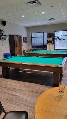 Free Pool tables open to all