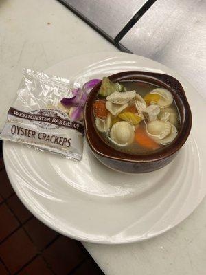 Classic Chicken Soup made from scratch.