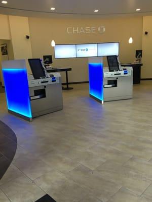 Very futuristic feeling chase. No tellers when you first walk in