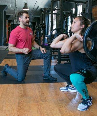 A key exercise for both great posture and general strength is the front squat!