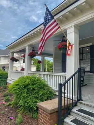 The front porch.