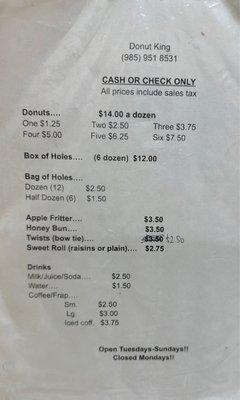 Prices