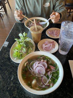 Large Pho Tai Nam Gau and Cafe Sua Da