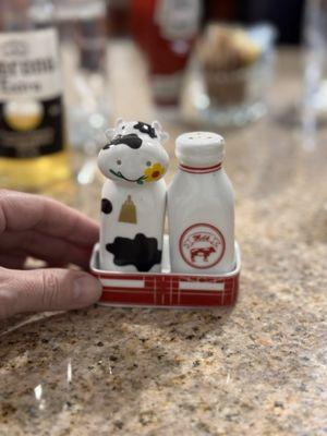 Cut lil salt and pepper shakers.