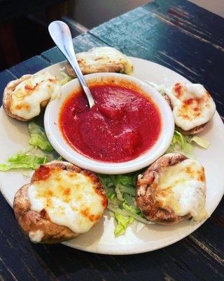 Stuffed mushroom caps