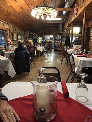 Small but quaint dining room. Best to makes reservation to get the best table reserved.