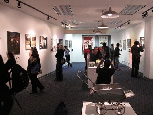 The main gallery at the GLBT Historical Society.