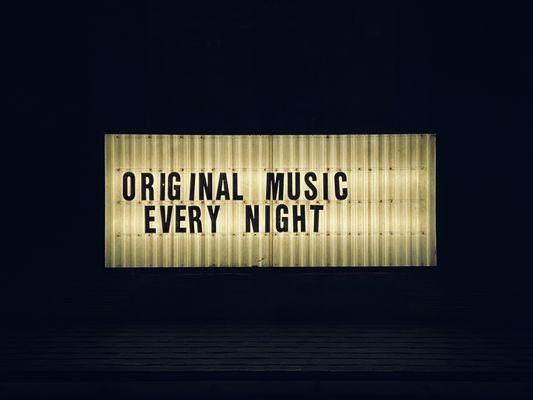 ORIGINAL      MUSIC     EVERY    NIGHT