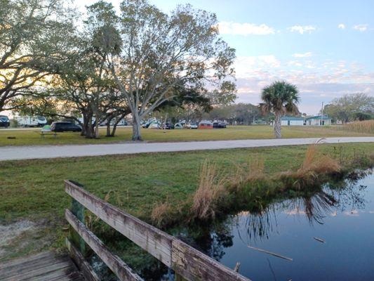 Tent camping area