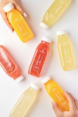 Fresh pressed cold juices