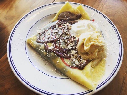 Banana and Nutella crepe