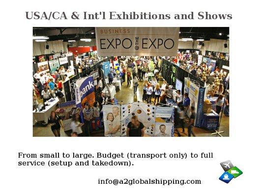 USA, Canada and International Exhibitions and Shows