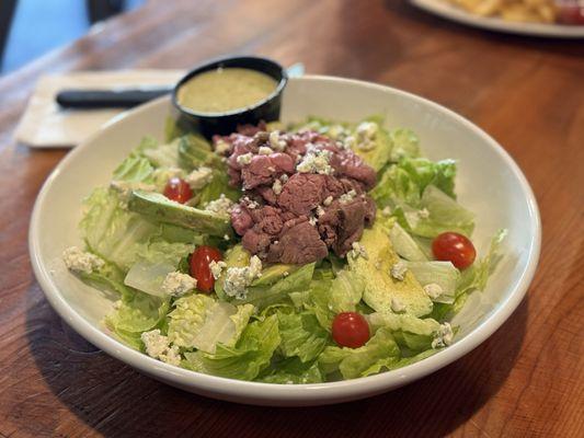 03/01/2024: One of my favorite salads.  Avocado salad with tri-tip :) that honey avocado lime dressing is so yummy!