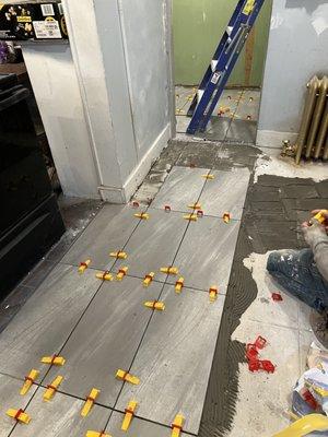 Ceramic tile installation