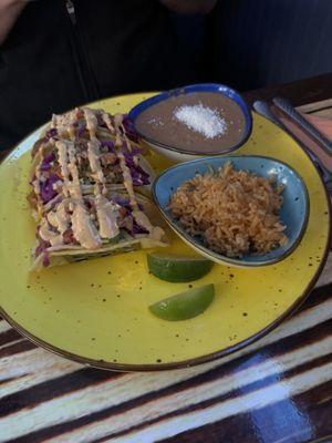 Taco de Baja (fish taco)