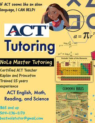 ACT tutoring offered!