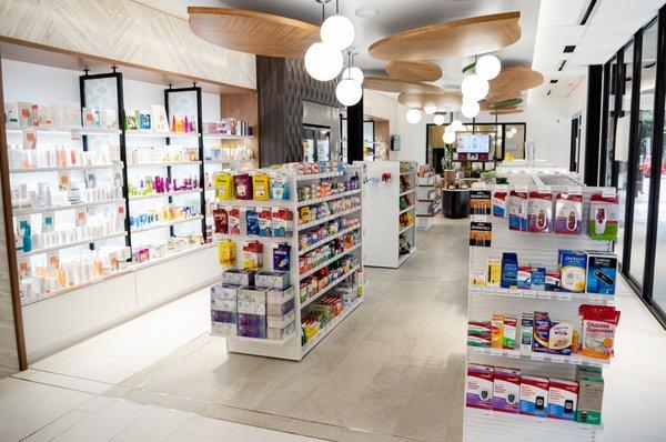 Relaxed atmosphere with one of a kind pharmacy shopping experience