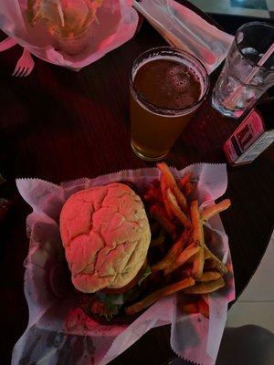 Ribeye sandwich & fries