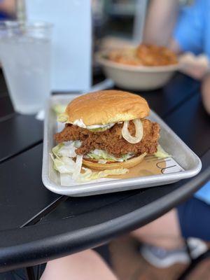 My favorite fried chicken sandwich near charlotte. The batter is so good!!