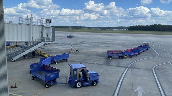 View from a window seat