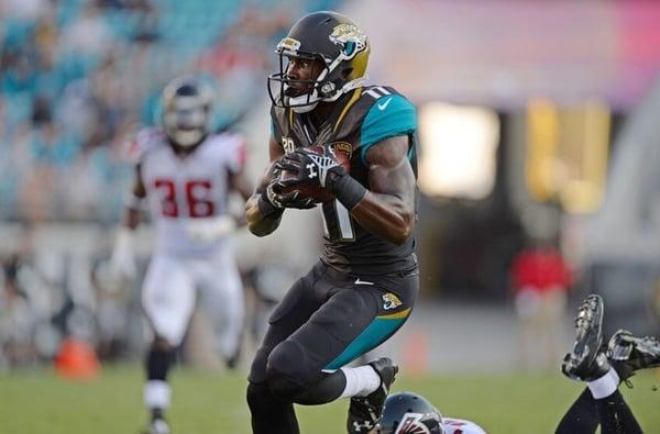 Sahara Clinic patient Marqise Lee of the Jacksonville Jaguars.