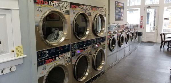 6 Dryers and 7 washing machines