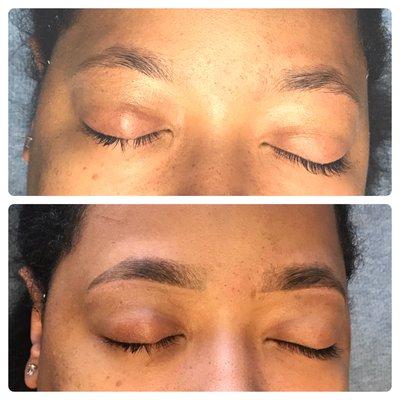 Eyebrow tinting