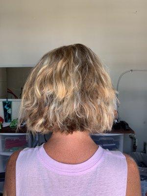 Botched cut and color from the back