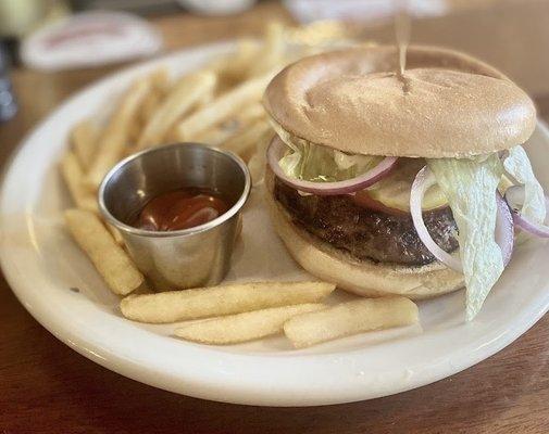 Just a great burger, fries were eh?