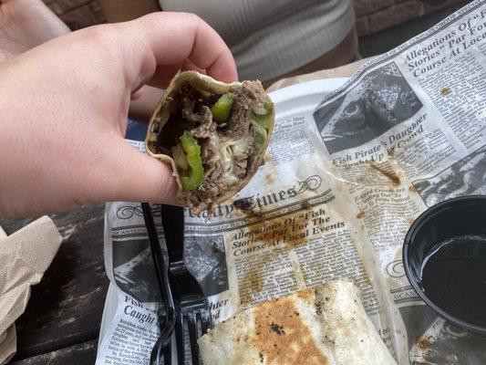 Philly Cheesesteak Wrap