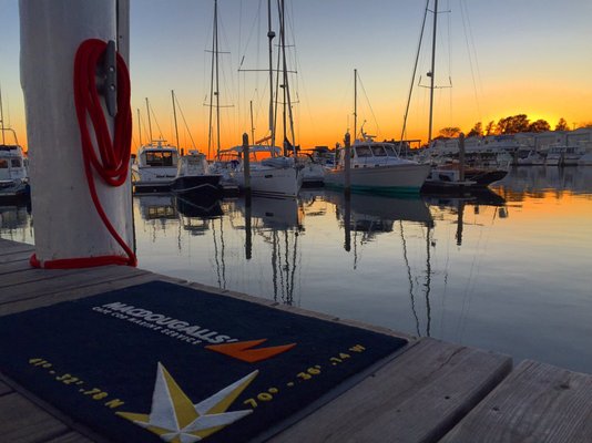 A beautiful shot taken from MacDougalls' fuel dock, just after sunset.