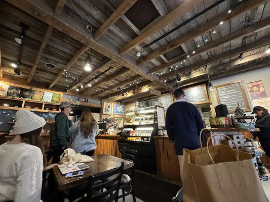 View of the coffee counter