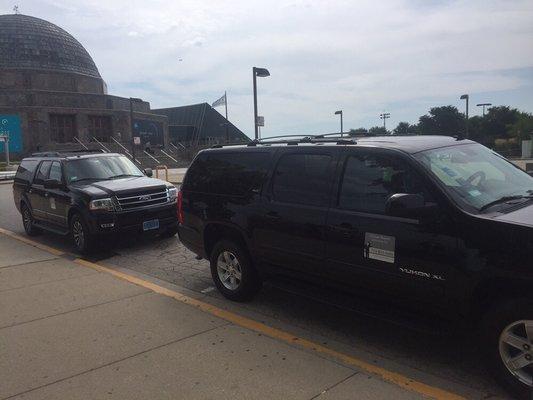 Suv pickups at Chicago majestic limo