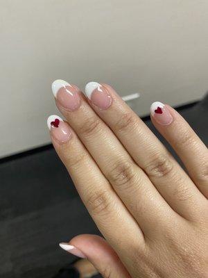 My nails with a male: powder overload and bulky