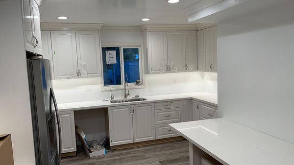 Complete kitchen remodel-all plumbing- recipe, sink, garbage disposal, soap dispenser, water filter!