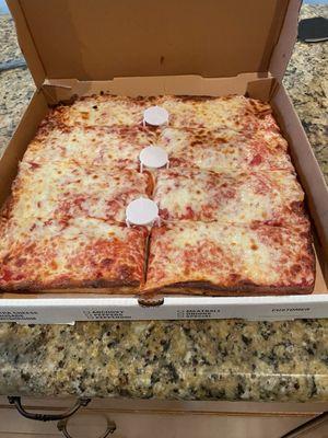 Great sicilian pie from La Pizza Nostra !