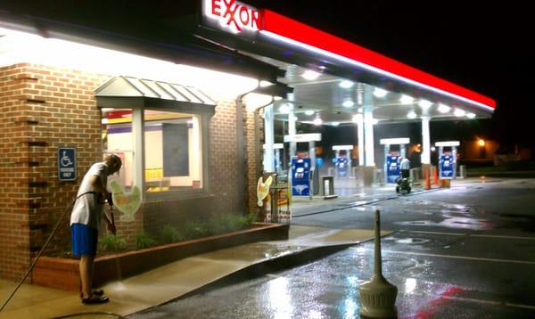 Exxon gas station