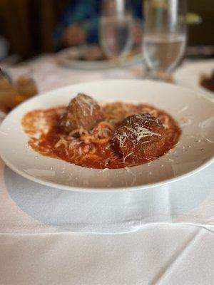 $40 for 2 meatballs and 4-6 oz of pasta