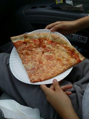 Pizza in the car. There's no better way to ride!